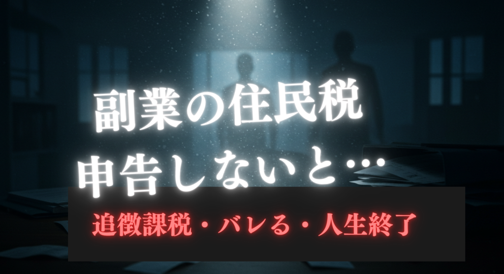 副業の住民税、申告しないとどうなる？