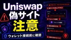 Uniswap偽サイト 注意 ウォレット接続前に確認