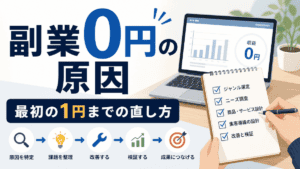 副業0円の原因 最初の1円までの直し方