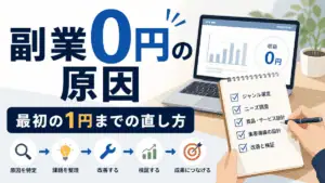 副業0円の原因 最初の1円までの直し方