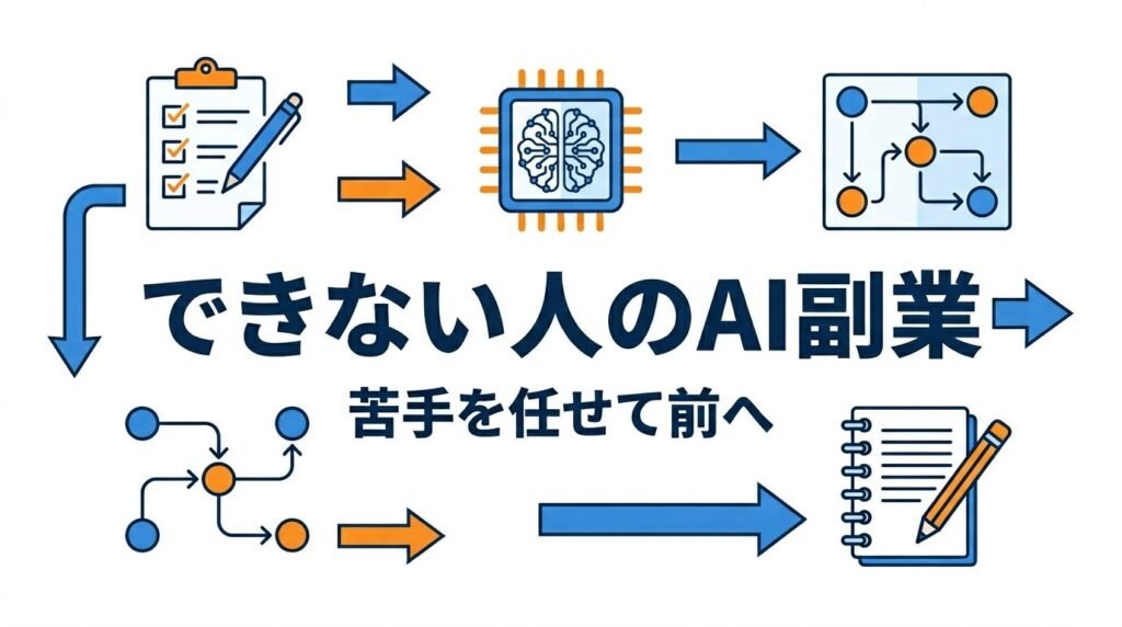できない人のAI副業アイキャッチ