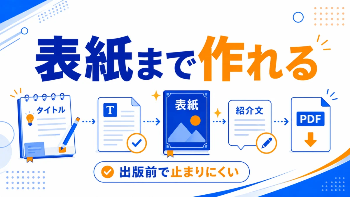 表紙と紹介文まで作成