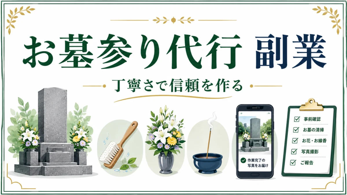 お墓参り代行副業 thumb