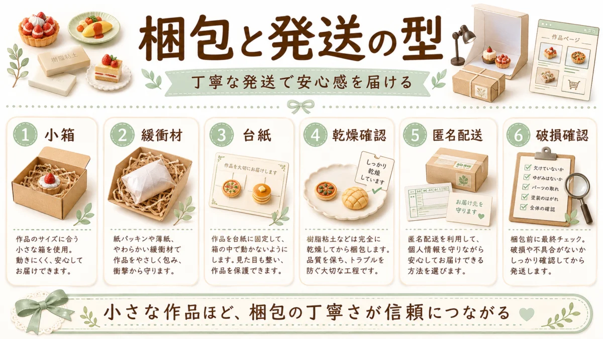 梱包と発送の型