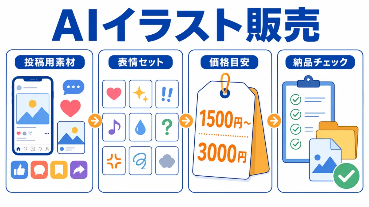 ① AIイラスト販売｜SNSアイコンを1枚1,500円から