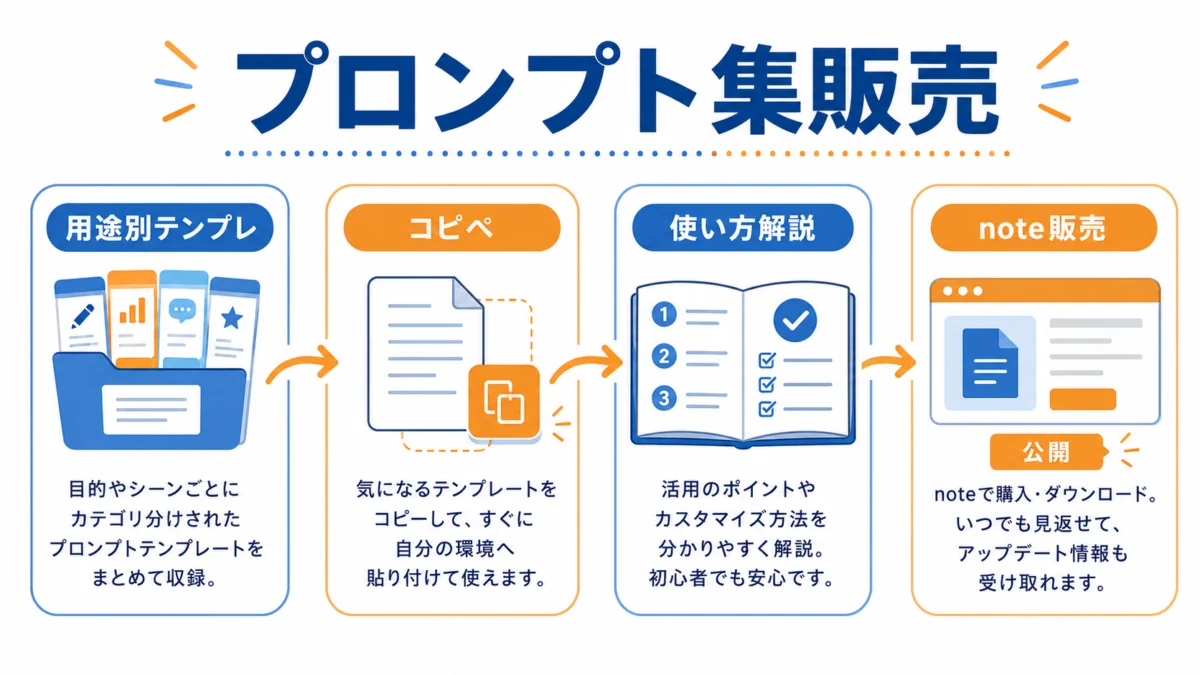 ⑤ AIプロンプト集｜noteで500円のテンプレ販売